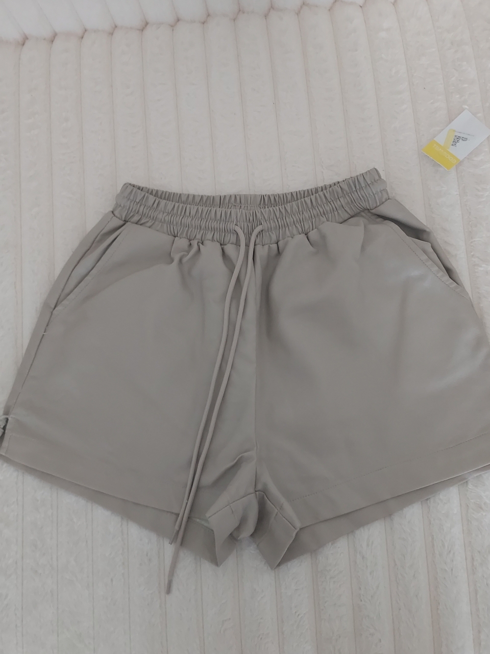 Amazon Women's Light Gray Athletic Drawstring Shorts